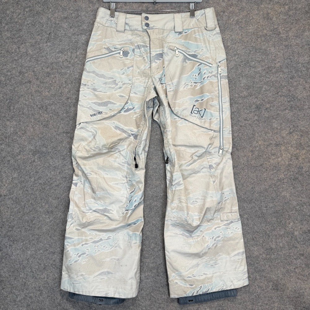 Burton AK Hover Gore-Tex Pro 3L Snow Pans Men Small Waterpoof Snowboard Ski Camo